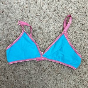 GIRLS So girls training bra size large blue and pink